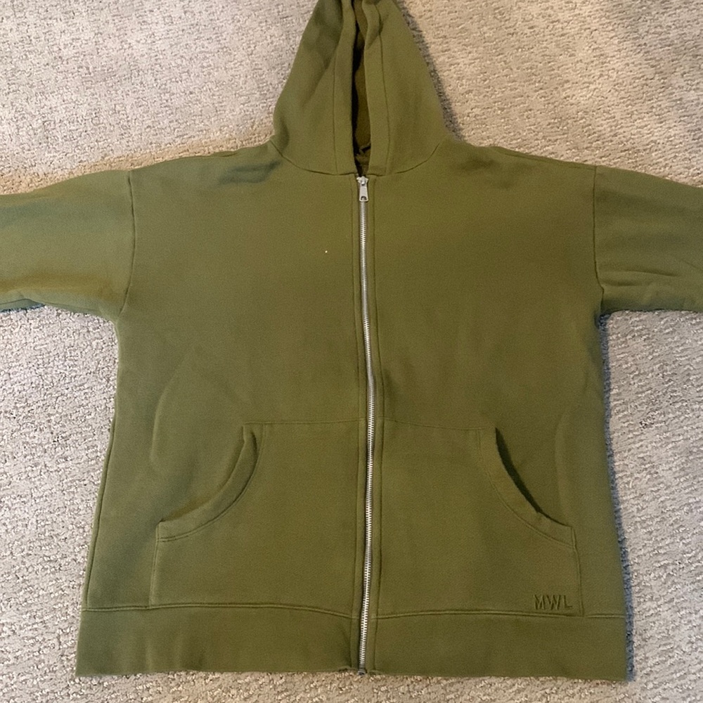 Madewell MWL butter soft full zip hoodie, M - Picture 3 of 6